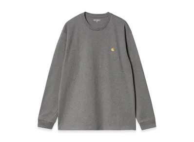 Carhartt WIP L/S Chase T-Shirt "Dark Grey Heather/Gold"