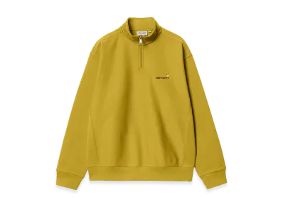 Carhartt WIP Half Zip American Script Sweatshirt "Golden Olive"