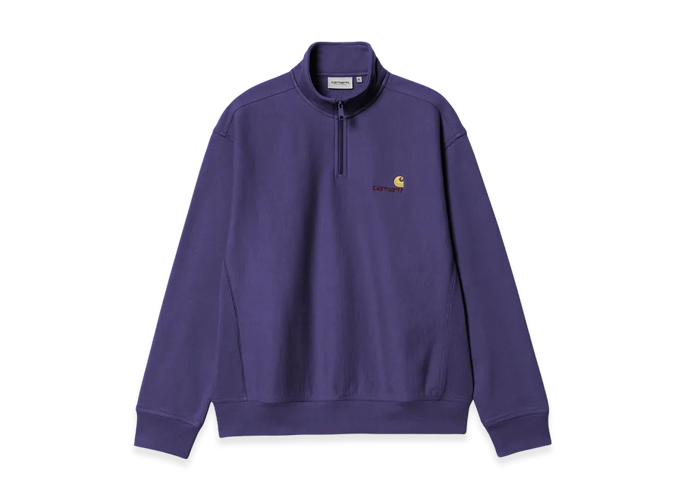 Carhartt WIP Half Zip American Script Sweatshirt "Aura"