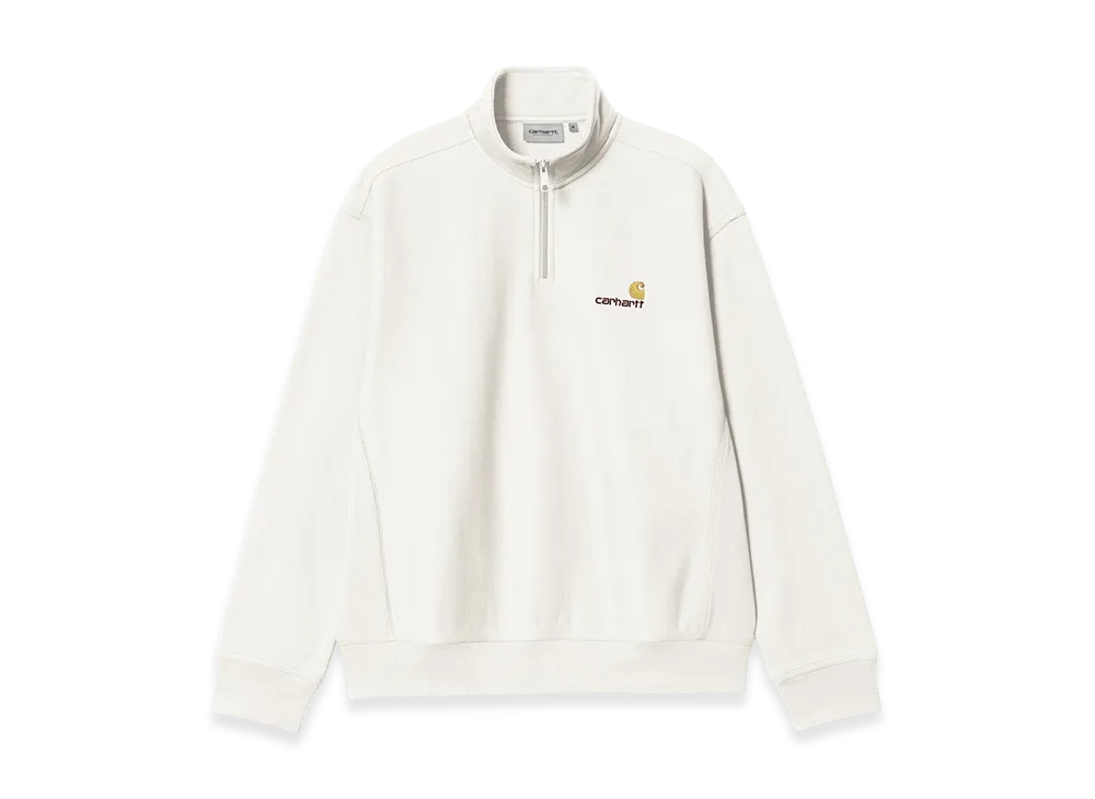 Carhartt WIP Half Zip American Script Sweatshirt "Wax"