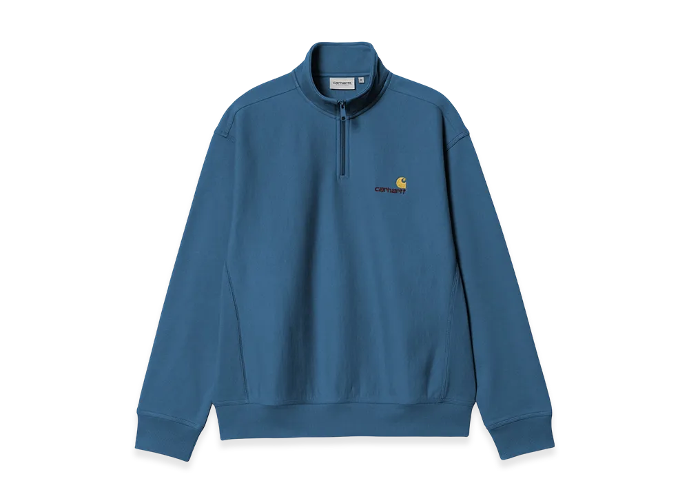 Carhartt WIP Half Zip American Script Sweatshirt "Sodalite"