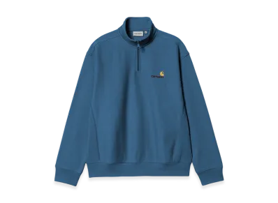 Carhartt WIP Half Zip American Script Sweatshirt "Sodalite"