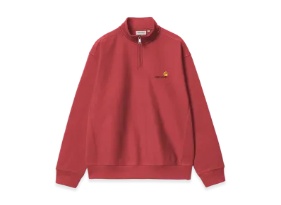 Carhartt WIP Half Zip American Script Sweatshirt "Tuscany"