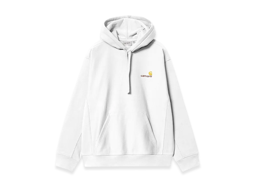 Carhartt WIP Hooded American Script Sweatshirt "White"