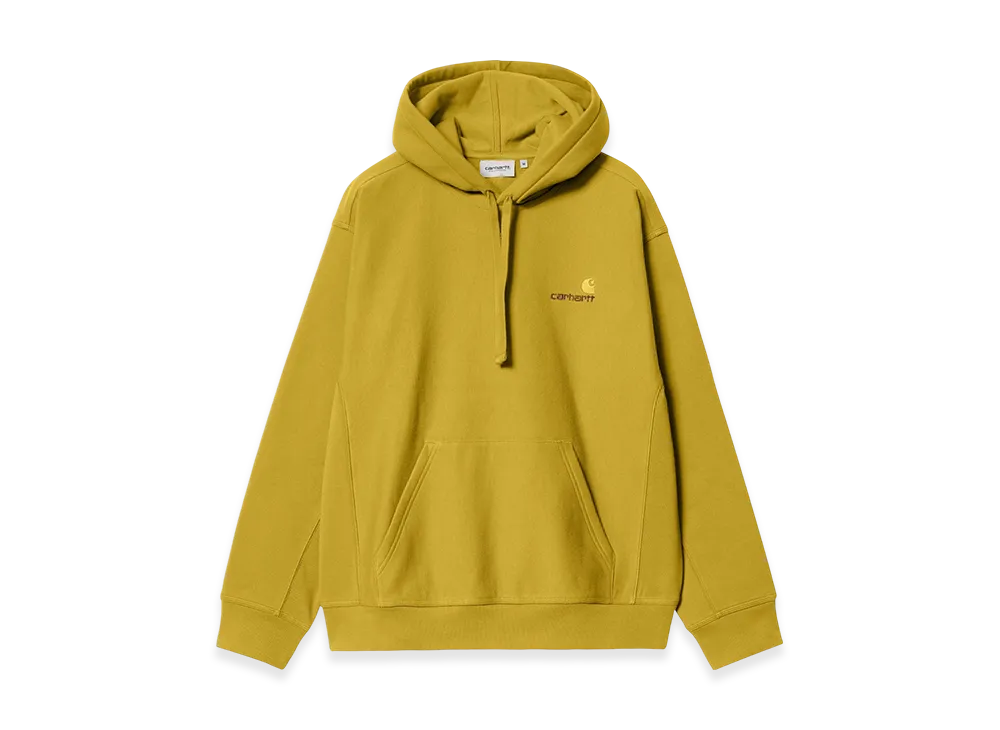 Carhartt WIP Hooded American Script Sweatshirt "Golden Olive"