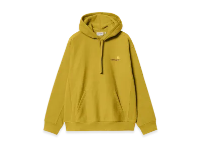 Carhartt WIP Hooded American Script Sweatshirt "Golden Olive"