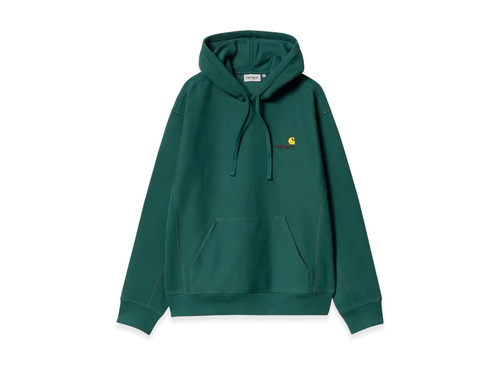 Carhartt WIP Hooded American Script Sweatshirt "Malachite"