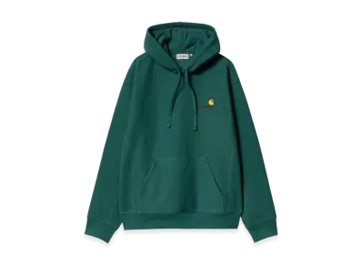 Carhartt WIP Hooded American Script Sweatshirt "Malachite"