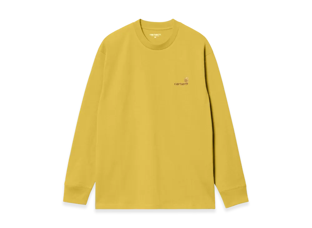 Carhartt WIP L/S American Script T-Shirt "Golden Olive"