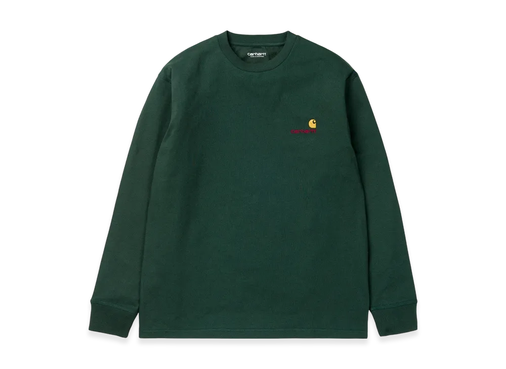 Carhartt WIP L/S American Script T-Shirt "Hedge"