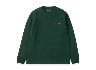 Carhartt WIP L/S American Script T-Shirt "Hedge"