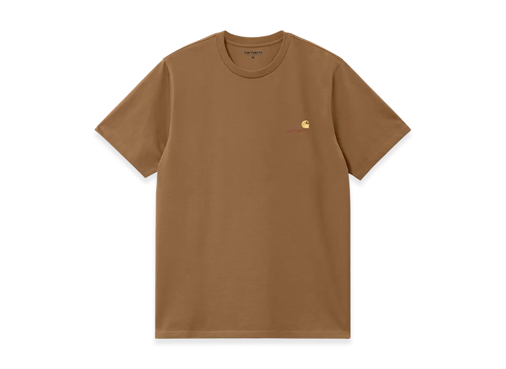 Carhartt WIP S/S American Script T-Shirt "Hamilton Brown"