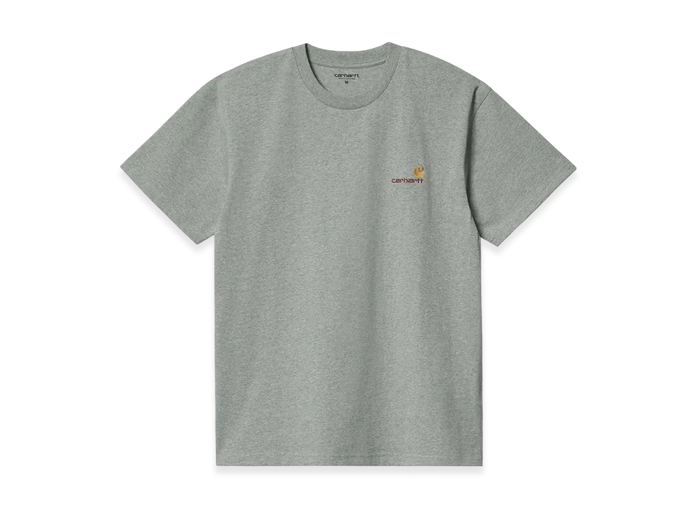 Carhartt WIP S/S American Script T-Shirt "Grey Heather"