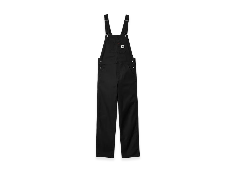 Carhartt WIP W' Bib Overall Straight "Black(Rinsed)"