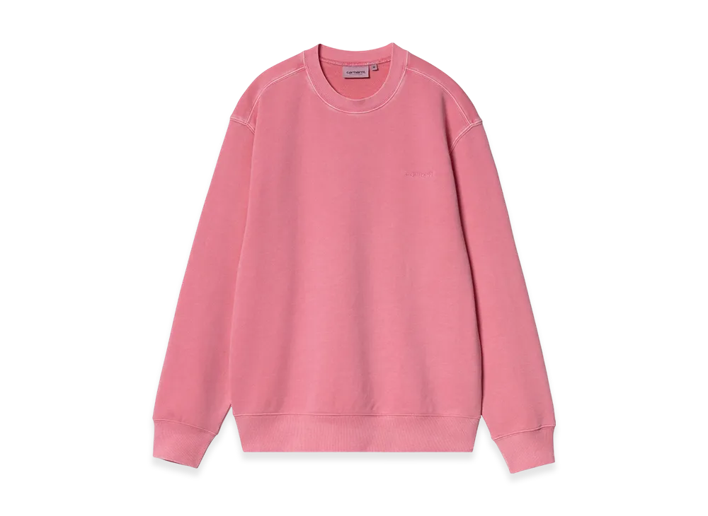 Carhartt WIP Duster Script Sweat "Charm Pink(Garment Dyed)"