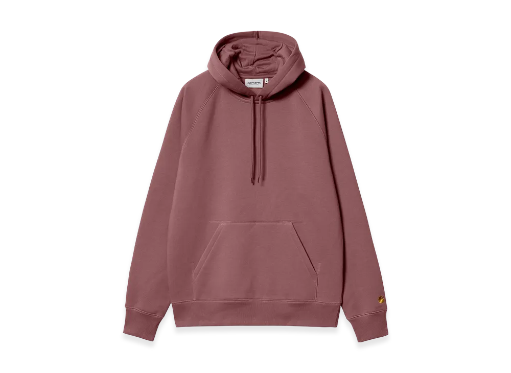 Carhartt WIP Hooded Chase Sweat "Dusty Fuchsia/Gold"