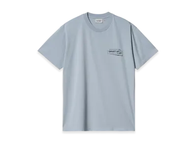 Carhartt WIP S/S Stamp T-Shirt "Misty Sky/Black(Stone Washed)"