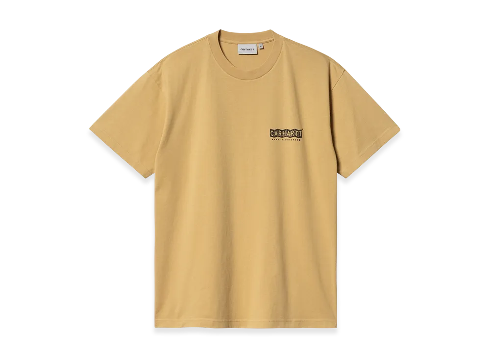 Carhartt WIP S/S Stamp T-Shirt "Bourbon/Black(Stone Washed)"