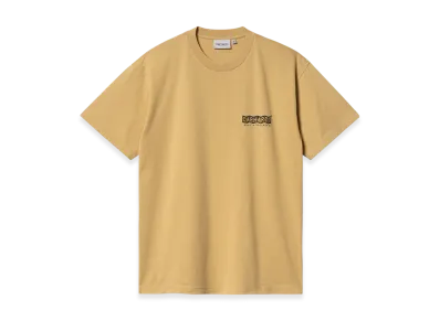 Carhartt WIP S/S Stamp T-Shirt "Bourbon/Black(Stone Washed)"