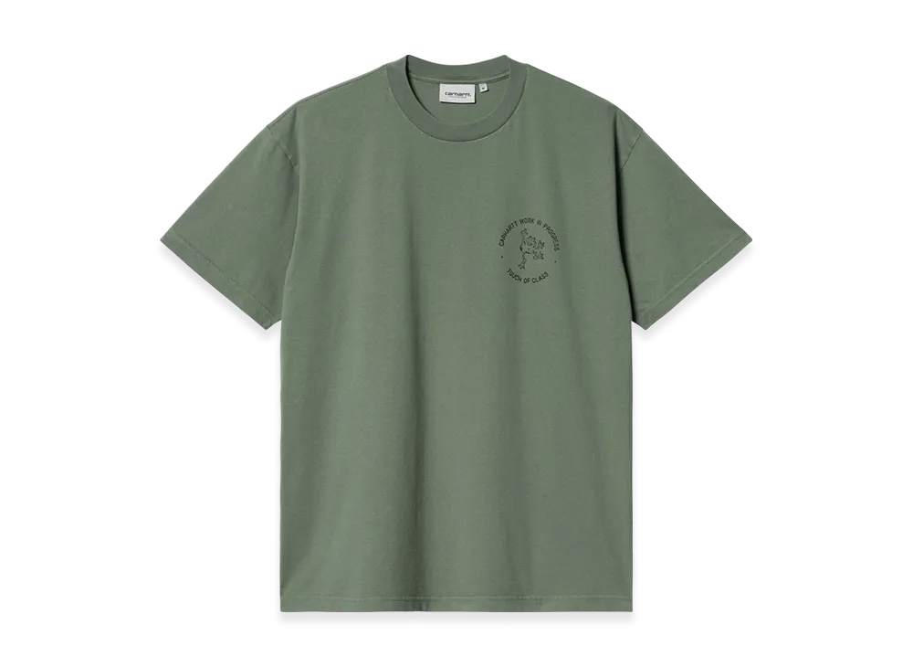Carhartt WIP S/S Stamp T-Shirt "Duck Green/Black(Stone Washed)"