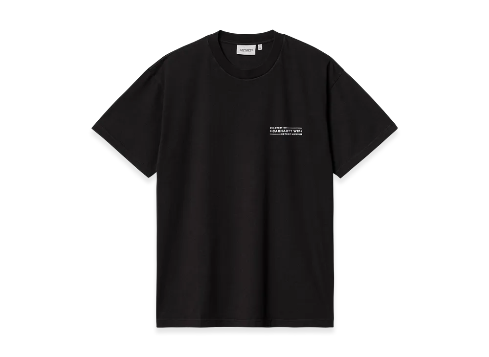 Carhartt WIP S/S Stamp T-Shirt "Black/White(Stone Washed)"