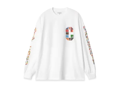Carhartt WIP L/S Machine 89 T-Shirt "White"