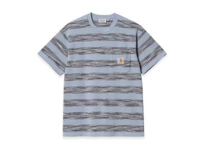 Carhartt WIP S/S Dodson Pocket T-Shirt "Dodson Stripe Horizontal Misty Sky"
