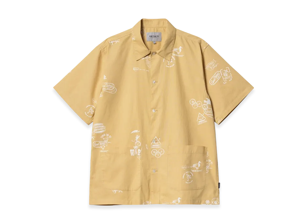 Carhartt WIP S/S Stamp Shirt "Stamp Print Bourbon"
