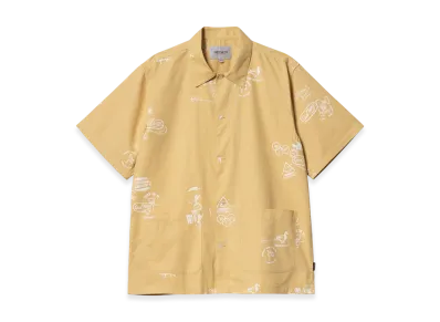 Carhartt WIP S/S Stamp Shirt "Stamp Print Bourbon"
