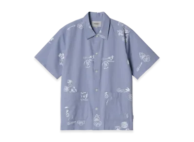 Carhartt WIP S/S Stamp Shirt "Stamp Print Charm Blue"