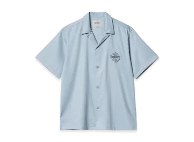 Carhartt WIP S/S Blaze Shirt "Misty Sky/Black"
