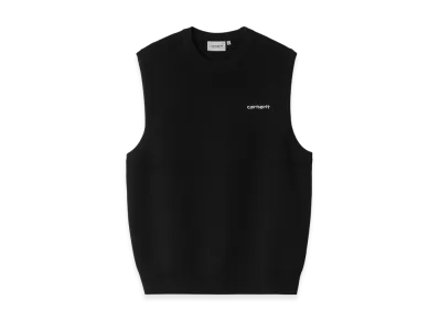 Carhartt WIP Script Vest Sweater "Black/White"