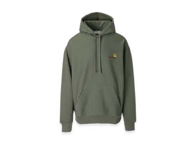 Carhartt WIP Hooded American Script Sweatshirt "Plant"