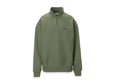 Carhartt WIP Half Zip American Script Sweat "Plant"