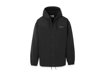 Carhartt WIP Hooded Coach Jacket "Black/White"