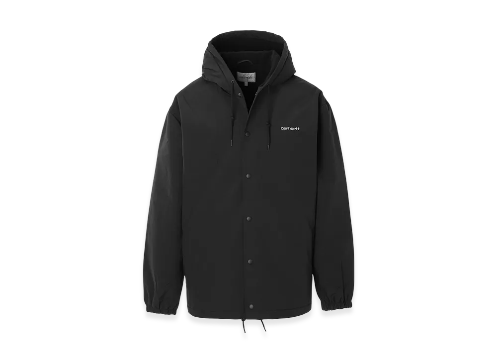 Carhartt WIP Hooded Coach Jacket "Leather/Black"