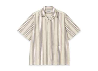 Carhartt WIP S/S Folsey Shirt "Folsey Stripe Pale Olive/White"