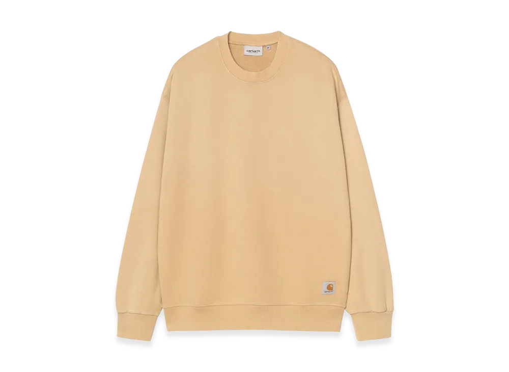 Carhartt WIP Hudson Sweat "Dusty H Brown(Chalk Wash)"