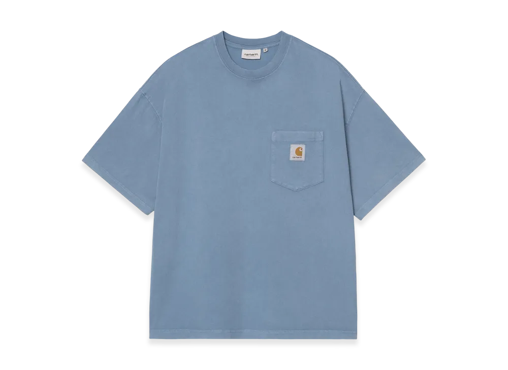 Carhartt WIP S/S Hudson Pocket T-Shirt "Sorrent(Chalk Wash)"