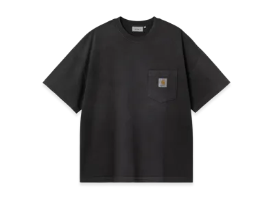 Carhartt WIP S/S Hudson Pocket T-Shirt "Black(Chalk Wash)"