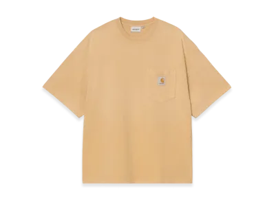 Carhartt WIP S/S Hudson Pocket T-Shirt "Dusty H Brown(Chalk Wash)"