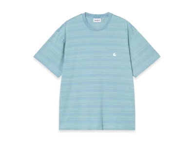 Carhartt WIP S/S Brodine T-Shirt "Brodine Stripe Saguaro(Indigo Overdyed)"