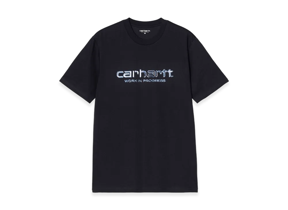 Carhartt WIP S/S Solar Chrome Script T-Shirt "Dark Navy"