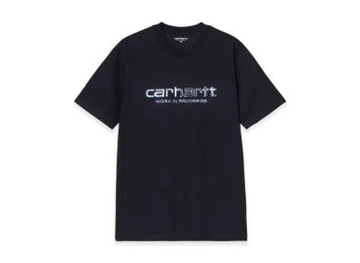 Carhartt WIP S/S Solar Chrome Script T-Shirt "Dark Navy"
