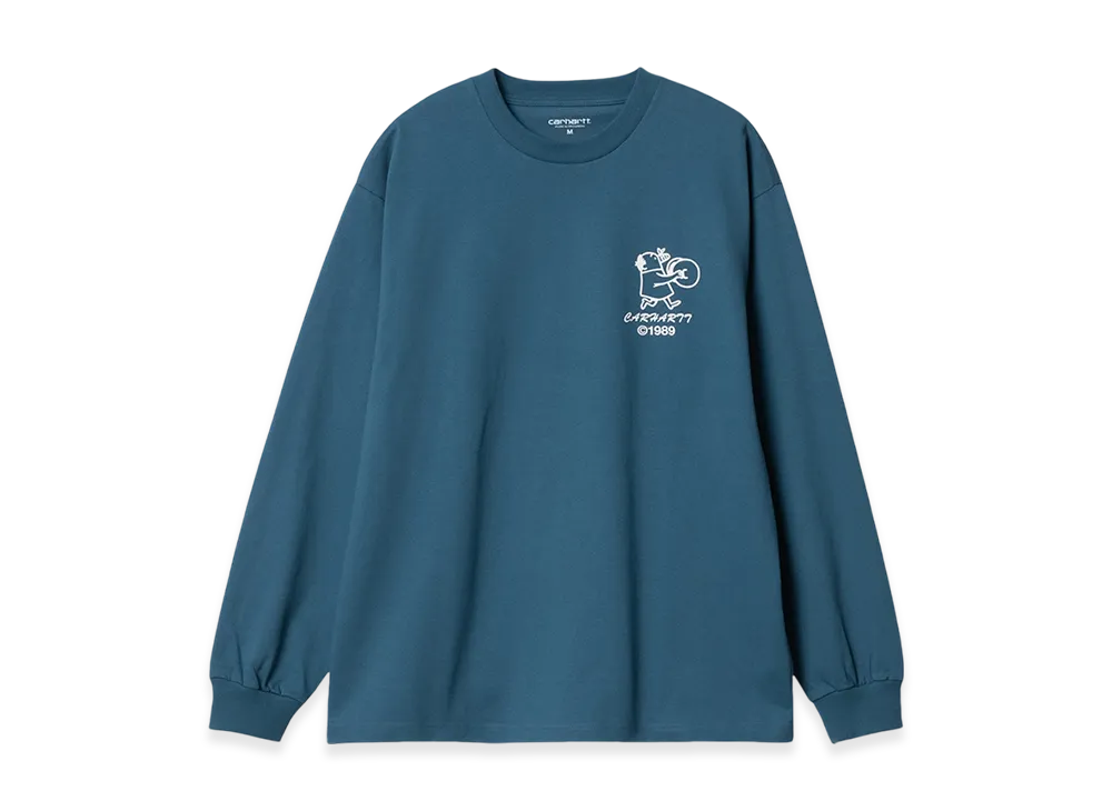 Carhartt WIP Delicious Frequencies Long Sleeve T-Shirt "Prussian Blue"