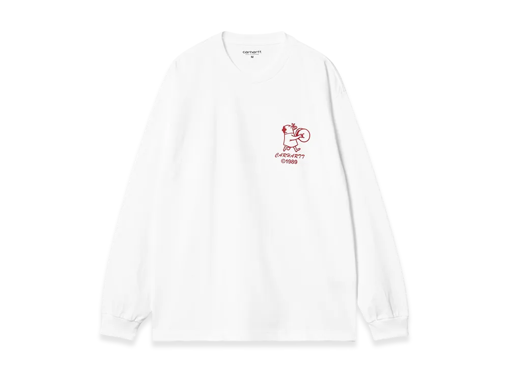 Carhartt WIP Delicious Frequencies Long Sleeve T-Shirt "White"