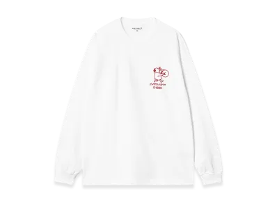 Carhartt WIP Delicious Frequencies Long Sleeve T-Shirt "White"