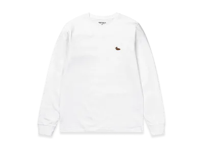 Carhartt WIP Duck Patch Long Sleeve T-Shirt "White"