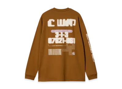 Carhartt WIP Electronics Long Sleeve T-Shirt "Deep Hamilton Brown"