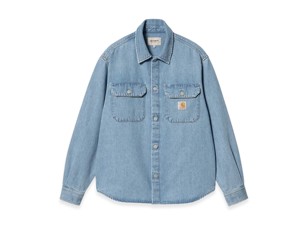 Carhartt WIP Harvey Shirt Jacket "Blue Stone Bleached"